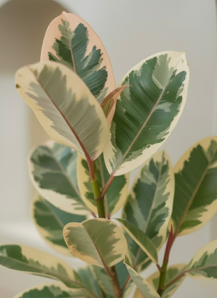Variegated Rubber Plant