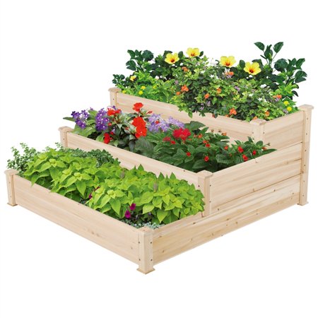 Santio - 3 Tiered Wooden Planter