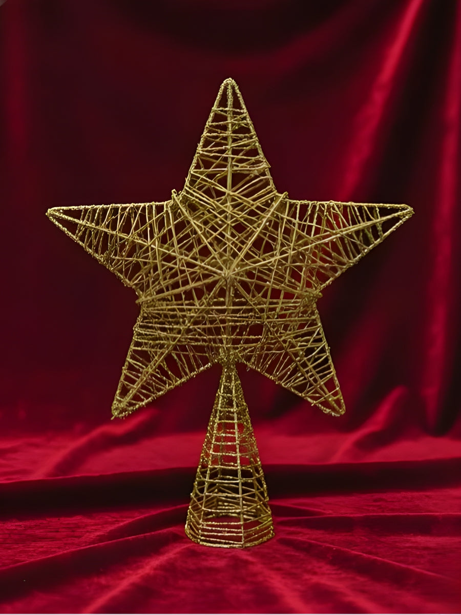 Gold Wire Christmas Tree Topper