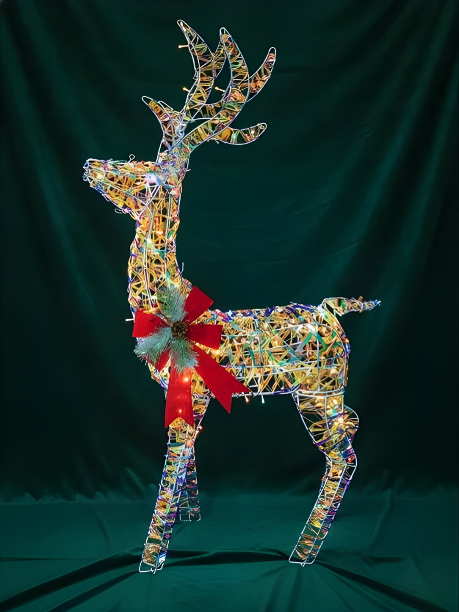 Wireframe LED Reindeer