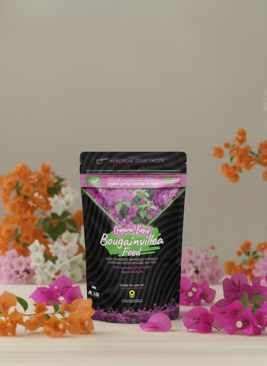 Bougainvillea feed 250gm packet with flowers