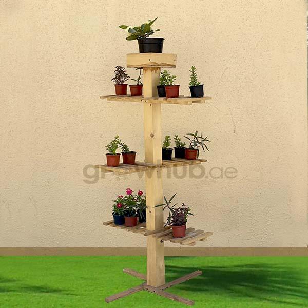 Koyarakku - Decorative Wooden Multi Tiered Planter Stand